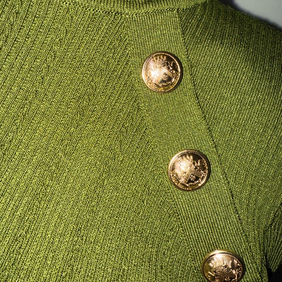 Olive Ribbed Sweater - Picture 5 of 5
